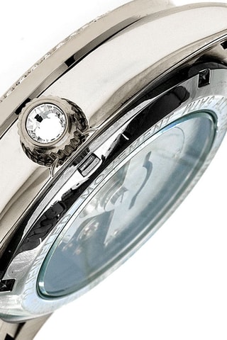 Automatisch Stalen Horloge Constance Zilverkleurig en Bruin - Empress