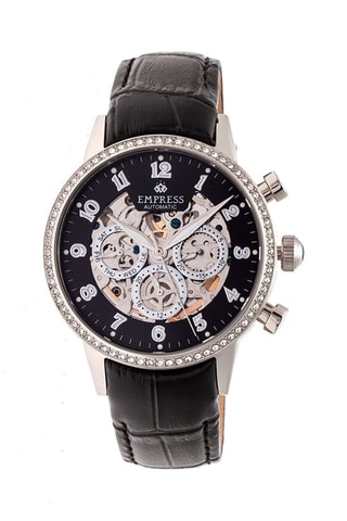 Automatisch Leren Horloge Beatrice Zwart en Zilverkleurig