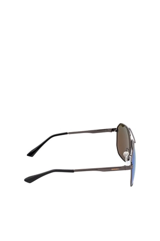 Zonnebril Heren Norma Spiegelende Glazen - Categorie 3 - Zwart, goudkleurig en zilverkleurig