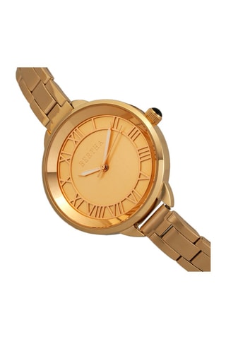 Stalen Quartz Horloge Goudkleurig - Bertha