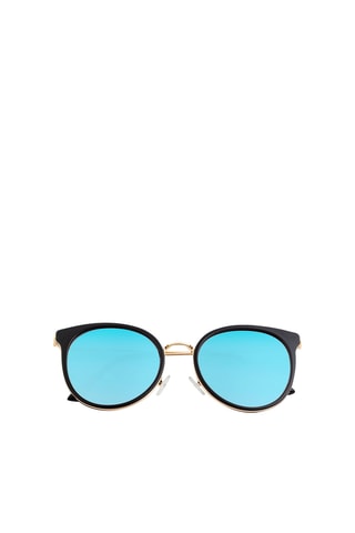 Gepolariseerde Zonnebril Dames Brielle Spiegelende Glazen - Categorie 3 - Zwart, goudkleurig en grijs