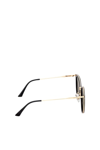 Gepolariseerde Zonnebril Dames Brielle Spiegelende Glazen - Categorie 3 - Zwart, goudkleurig en grijs