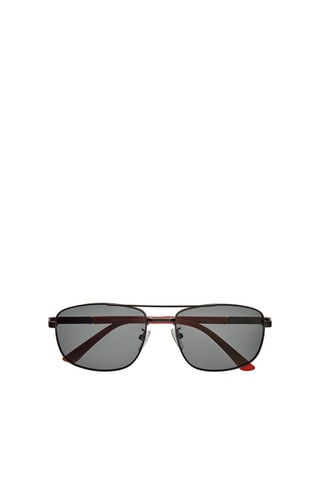 Zonnebril Heren Categorie 2 - Zwart en rood