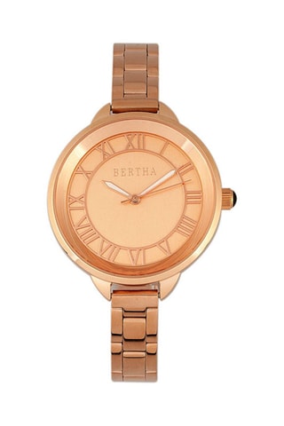 Stalen Quartz Horloge Madison Roségoudkleurig