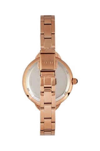 Stalen Quartz Horloge Madison Roségoudkleurig