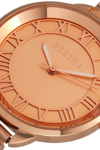 Stalen Quartz Horloge Madison Roségoudkleurig