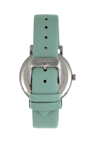 Leren Quartz Horloge - Zilverkleurig en Grijs