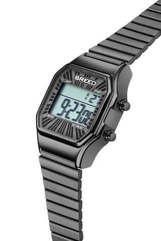 Stalen Quartz Horloge - Zwart