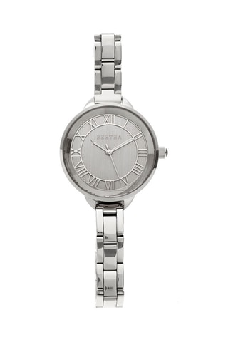 Stalen Quartz Horloge Madison Bertha Zilverkleurig