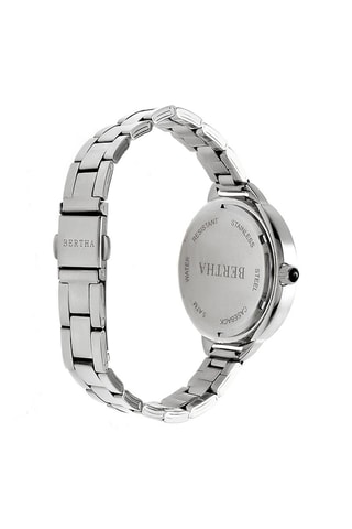 Stalen Quartz Horloge Madison Bertha Zilverkleurig