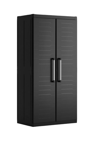 Armoire range balai 2 portes Detroit XL - 89 x 182 x 54 cm