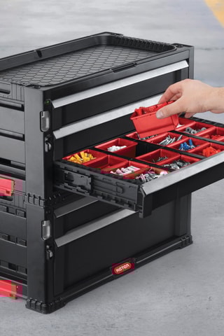 Armoire à outils 3 tiroirs - 56 x 28 x 26 cm