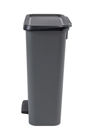 Poubelle de tri à pédale Compatta - 46 l - Gris et noir