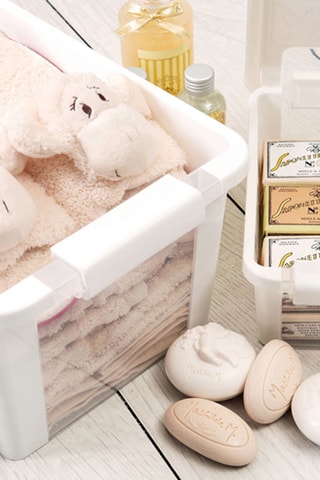 Boîte de rangement Bi box - 26 l - Blanc