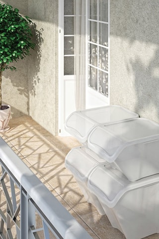 Boîte de rangement All In Box - 40 l - Blanc