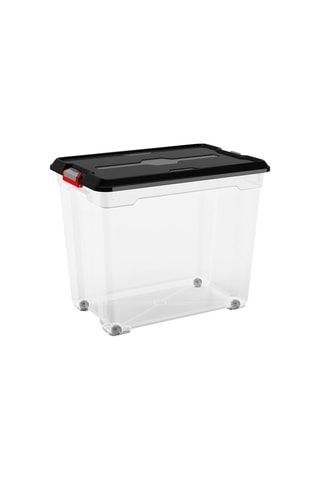 Boîte de rangement Moover Box - 80 l - Transparent et noir