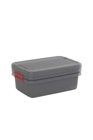 Boîte de rangement K Latch - 28 l - Gris foncé