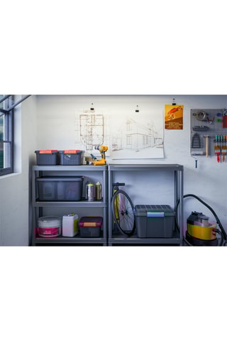 Boîte de rangement Latch - 45 l - Gris