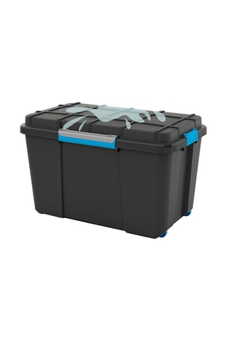 Boîte de rangement - 110 l - Noir