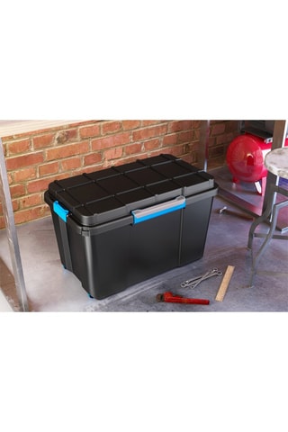 Boîte de rangement - 110 l - Noir