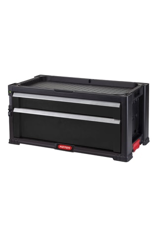 Coffre de rangement 2 tiroirs - 56 x 28 x 26 cm