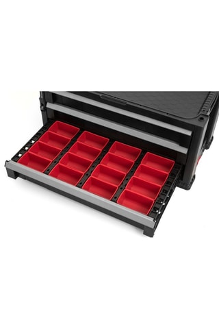 Coffre de rangement 2 tiroirs - 56 x 28 x 26 cm