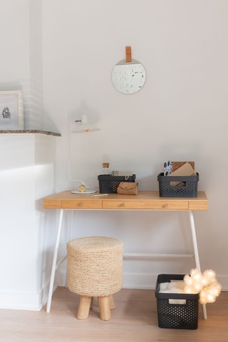 Bac de rangement Infinity Dots recyclé -  17 l - Gris