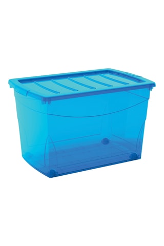 Boîte de rangement - 60 l - Blanc translucide