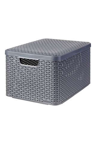 Boîte de rangement - 30 l - Gris