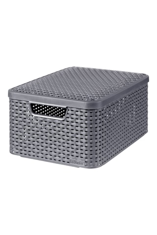 Boîte de rangement - 18 l - Gris