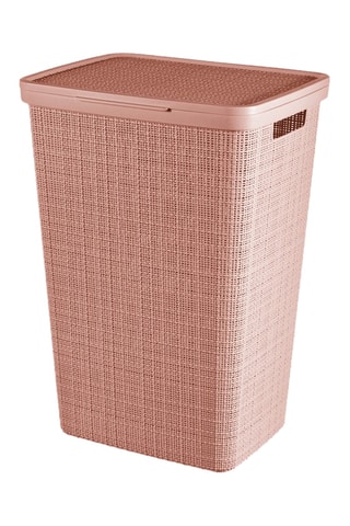 Panier à linge - 43 x 34 x 58,2 cm - Rose