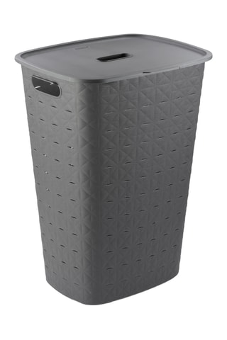 Panier à linge - 43,5 x 33,5 x 60 cm - Blanc