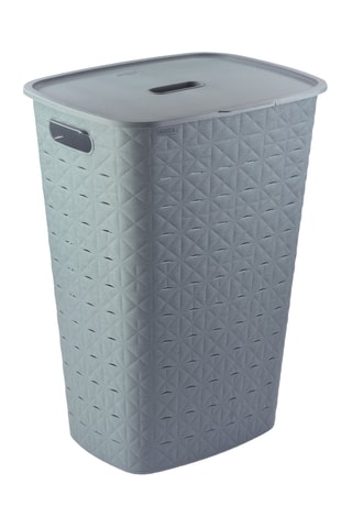 Panier à linge - 43,5 x 33,5 x 60 cm - Bleu cobalt