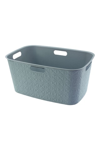 Corbeille à linge - 59 x 38 x 27,5 cm - Bleu cobalt