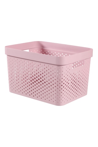 Panier de rangement - 17 l - Rose
