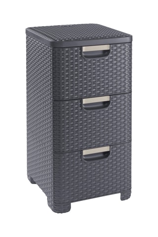 Tour de rangement 3 tiroirs - 37,8 x 32,8 x 60 cm