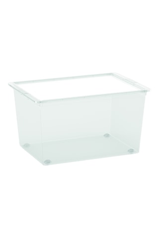 Boite de rangement à roulettes - 50 l - Blanc