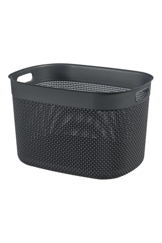 Panier de rangement - 44 x 33 x 27 cm - Anthracite