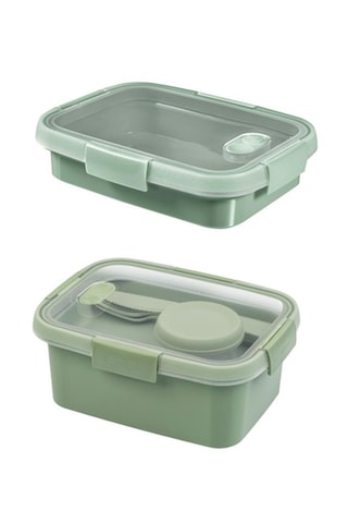 2 x Boîte à lunch - 70 cl et 20,3 x 15,4 x 8,8 cm
