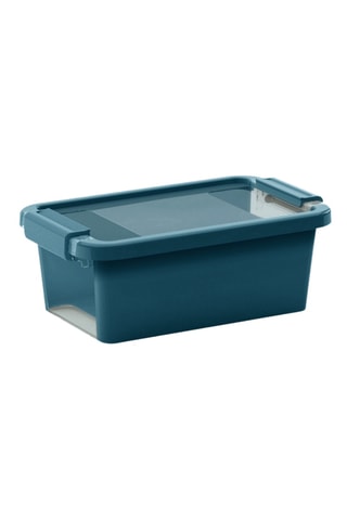 2 x Boîte de rangement - 3 l - Bleu pétrole