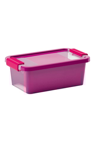 2 x Boîte de rangement - 26,5 x 16 x 10 cm - Violet