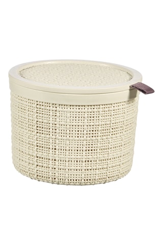 2 x Boîte de rangement - 2 l - Ivoire