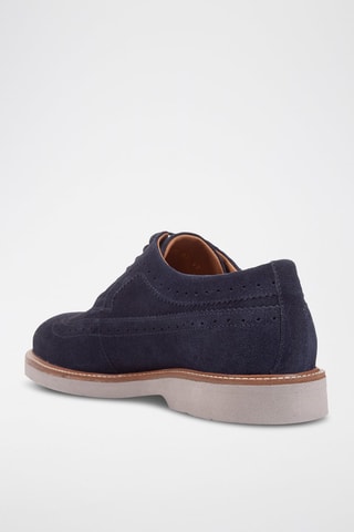 Derbys en nubuck Gubbio - Bleu marine