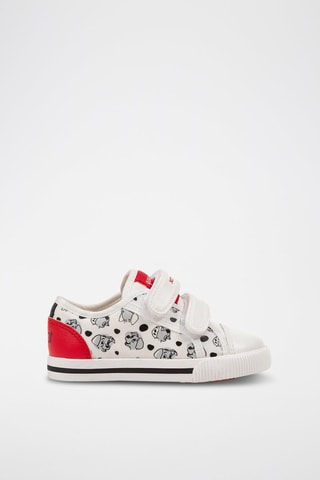 Tennis Lucky Les 101 Daltamiens Disney - Blanc et rouge