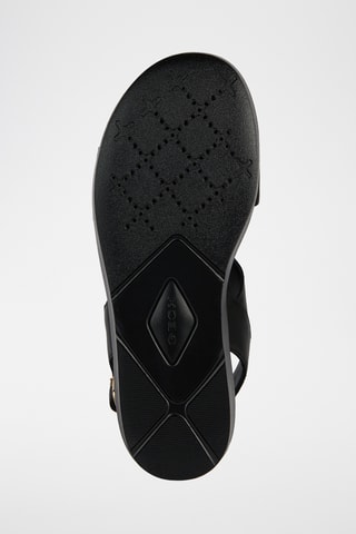 Sandales à talons compensées en cuir Xan2.2S  - Noir