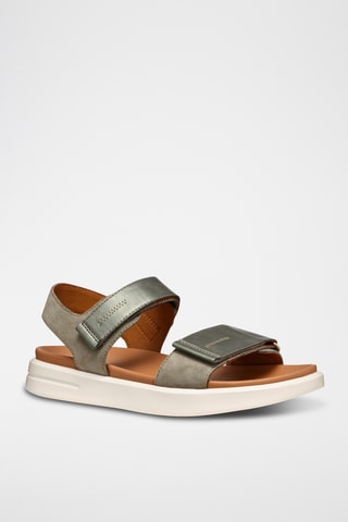 Sandales à talons en nubuck Xan2S - Kaki