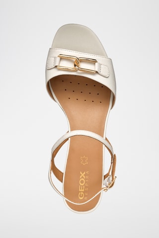 Sandales à talons en cuir New Eraklia 50  - Beige