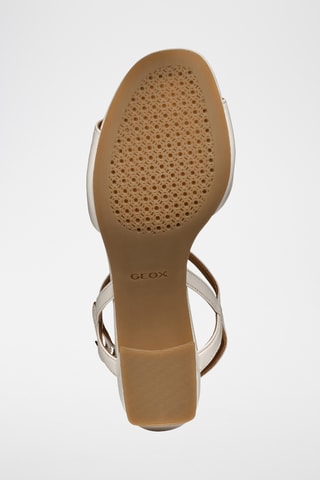 Sandales à talons en cuir New Eraklia 50  - Beige