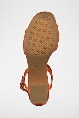 Sandali con tacco in pelle New Eraklia 50  - Arancione