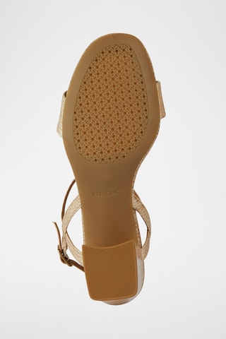 Sandali con tacco in pelle New Eraklia 50  - Beige